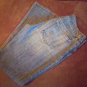 Gap Curvy Low Rose Jeans sz 8 ankle